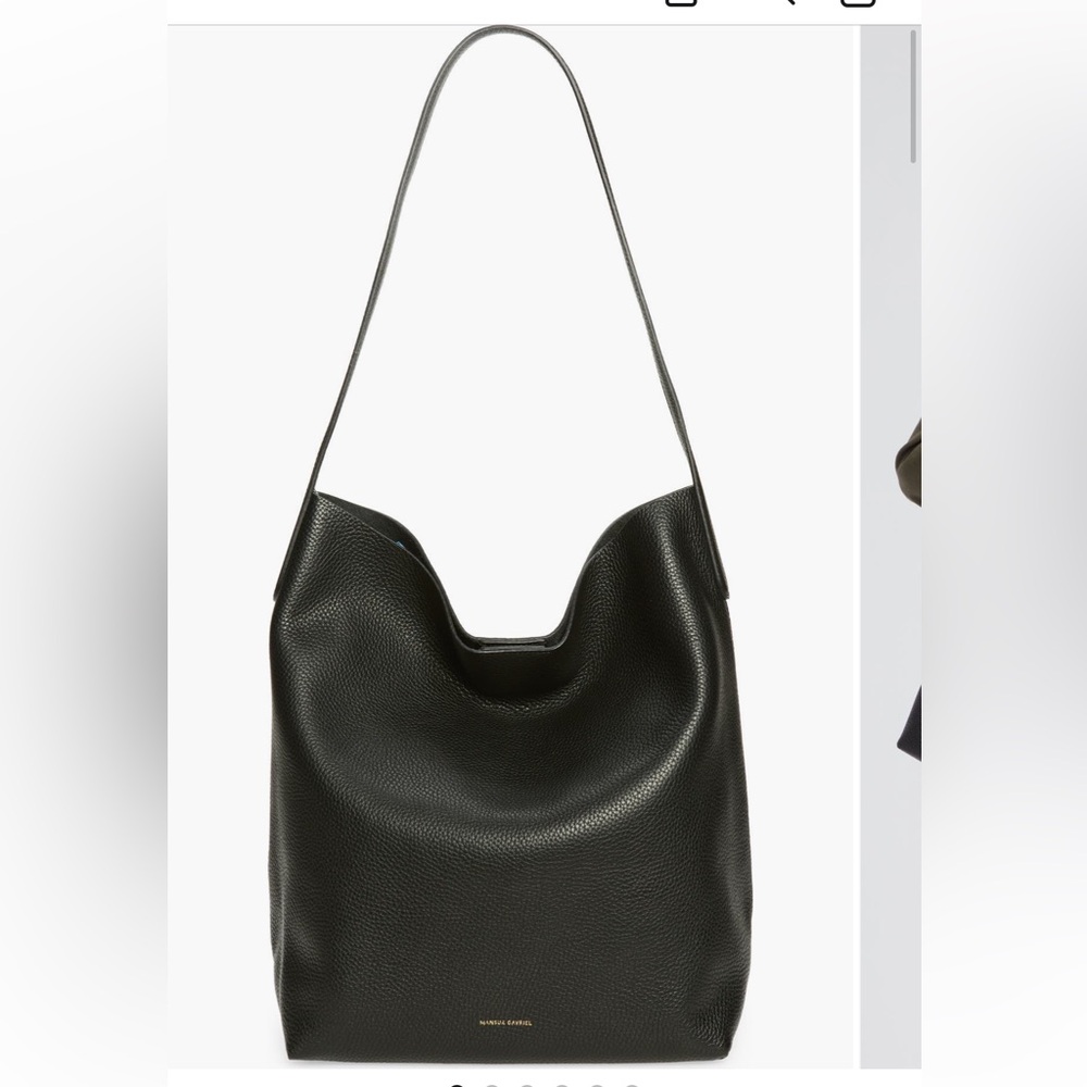 nwt mansur gavriel cabas leather tote